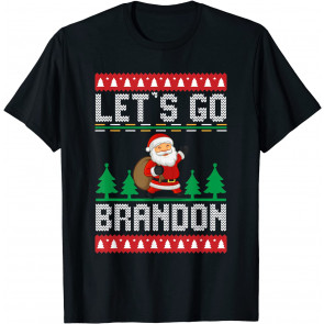 Lets Go Brandon Christmas Santa Political Meme Impeac T-Shirt
