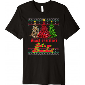 Let's Go Brandon Christmas Trees Forest Xmas Pun Anti Biden T-Shirt