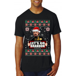 Let's Go Brandon Leo Laughing Meme Ugly Christmas  T-Shirt