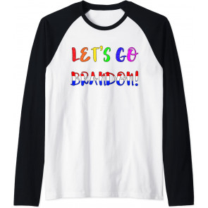 Lets Go Brandon Let's Go Brandon Patriotic Flag Gay LGBTQ+ T T-Shirt