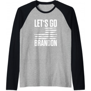 Let's Go Brandon US Distressed Flag T-Shirt