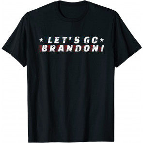 Let's Go Brandon US Flag Colors T-Shirt