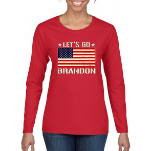Let's Go Brandon US Flag Political T-Shirt