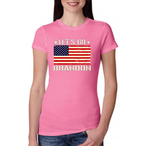 Let's Go Brandon US Flag Political T-Shirt
