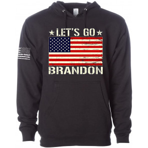 Let's Go Brandon US Flag Political T-Shirt