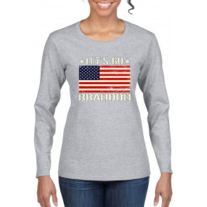 Let's Go Brandon US Flag Political T-Shirt