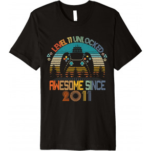 Level 11 Unlocked Awesome 2011 Video Game 11th Birthday Gift T-Shirt