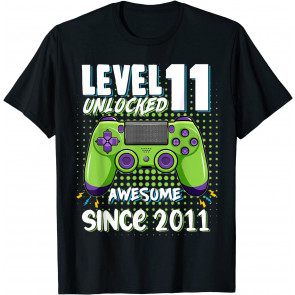 Level 11 Unlocked Awesome 2011 Video Game 11th Birthday T-Shirt