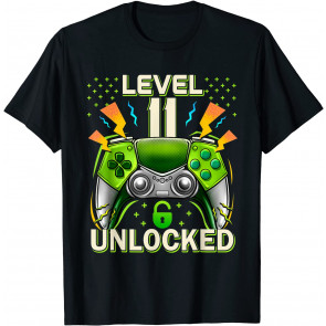 Level 11 Unlocked Video Game 11th Birthday T-Shirt