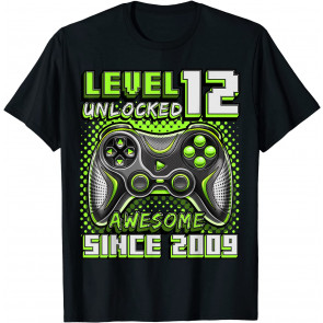 Level 12 Unlocked Awesome 2009 Video Game 12th Birthday T-Shirt