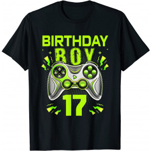 Level 17 Unlocked 17 Year Old Video Game 17th Birthday Gift T-Shirt