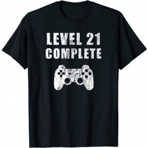 Level 21 Complete Birthday Outfit Gift Gamer Video Games PC T-Shirt