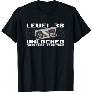 Level 38 Complete 1983 Gamer 38th Birthday Gift T-Shirt