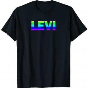 Levi Name For Boys Men Strong Letters T-Shirt