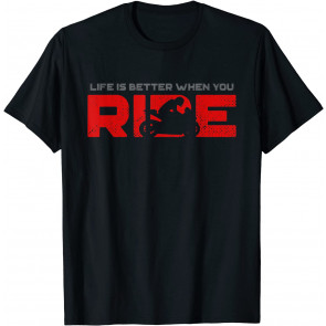 Life Is Better When You Ride Vintage Motorcycle T-Shirt
