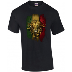 Fantasy Rasta Lion Graphic T-Shirt