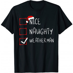 List Weather Man Santa T-Shirt