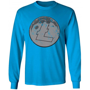 Litecoin Moon Bitcoin Crypto Men's T-Shirt