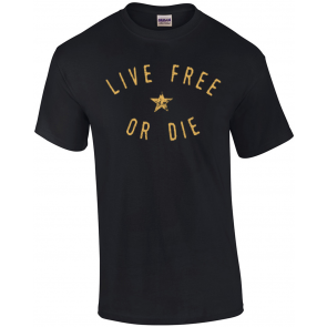 Live Free Or Die New Hampshire Motto Men's Regular Fit Tri-Blend T-Shirt
