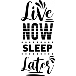 Live Now Sleep Later T-Shirt