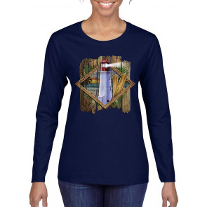 Living Life In The Sun Surfboards Sunsets Lighthouse Pop Culture T-Shirt