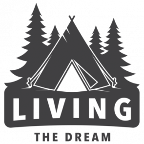 Living The Dream  Funny Camping Tshirt