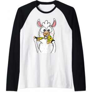 Llama Eating Pizza T-Shirt