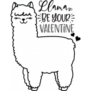 Llama Love Your Valentine T-Shirt