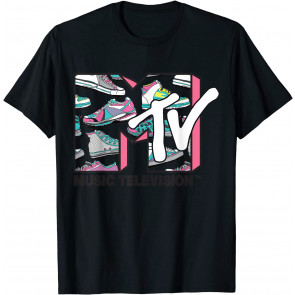 Logo Music Television Sneaker Prints T-Shirt