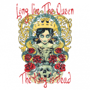 Long Live The Queen The King Is Dead Gothic Tshirt