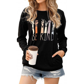 Long Sleeve Be Kind Tshirts Pocket T-Shirt
