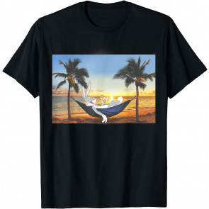 Looney Tunes Bugs Bunny Sunset Hammock Portrait T-Shirt