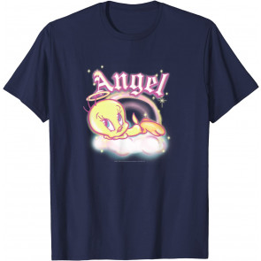 Looney Tunes Tweety Bird Angel In Clouds T-Shirt