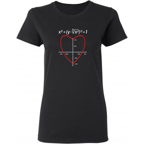 Love Heart Equation Math T-Shirt