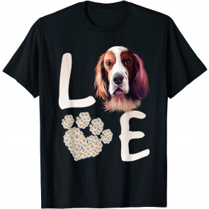 Love Irish Setter Dog Paw Pet Rescue T-Shirt