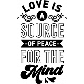 Love Is A Source Of Peace For The Mind T-Shirt