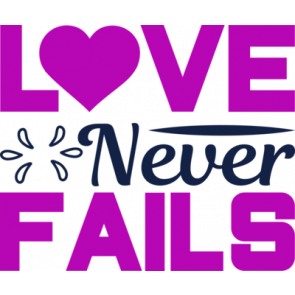 Love Never Fails Wedding 5 T-Shirt