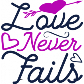 Love Never Fails Wedding T-Shirt