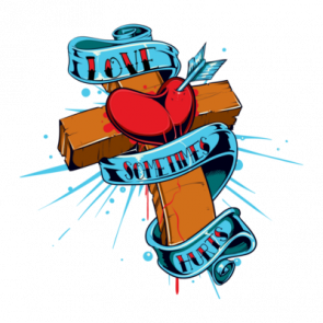 Love Sometimes Hurts Christian Tshirt