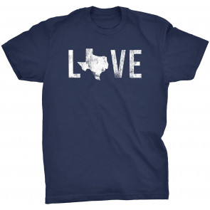 Love Texas - Distressed Vintage Soft Style Texas  T-Shirt