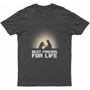 Lovely Dog Lover Best Friends For Life Dog T-Shirt