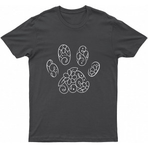 Lovely Dog Lovers-s Cute Lovely Dog Footprint Dog T-Shirt