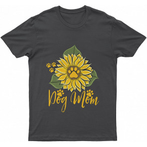 Lovely Dog Mom Sun Flower Dog T-Shirt