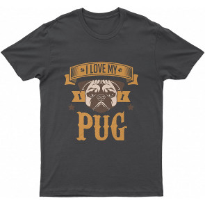 Lovely Dog Pug I Love My Pug Dog T-Shirt