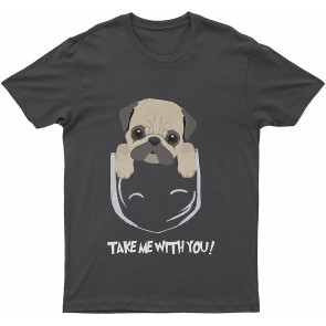 Lovely Dog Pugake Me With You Dog T-Shirt