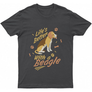 Lovely Dogs Beagle Life's Better With Beagle Dog T-Shirt