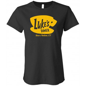 Lukes Diner - Hollow Gilmore Show Retro - Ladies Cotton T-Shirt