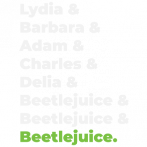 Lydia  Barbara  Adam  Charles  Delia  Beetlejuice  80s Tshirt  T-Shirt