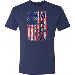 MAGA Flag - Tri-Blend T-Shirt