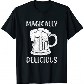 Magically Delicious Shamrock Beer Glass St. Patrick's Day T-Shirt